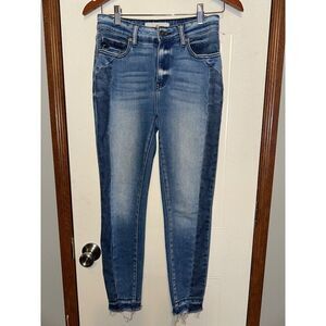 KanCan Elisha 2-Tone High Rise Ankle Skinny Jeans Size  3/25